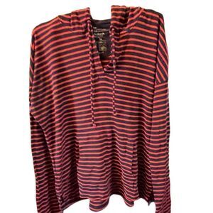 Gap size XL striped “The Octavia waffle Hoodie”.